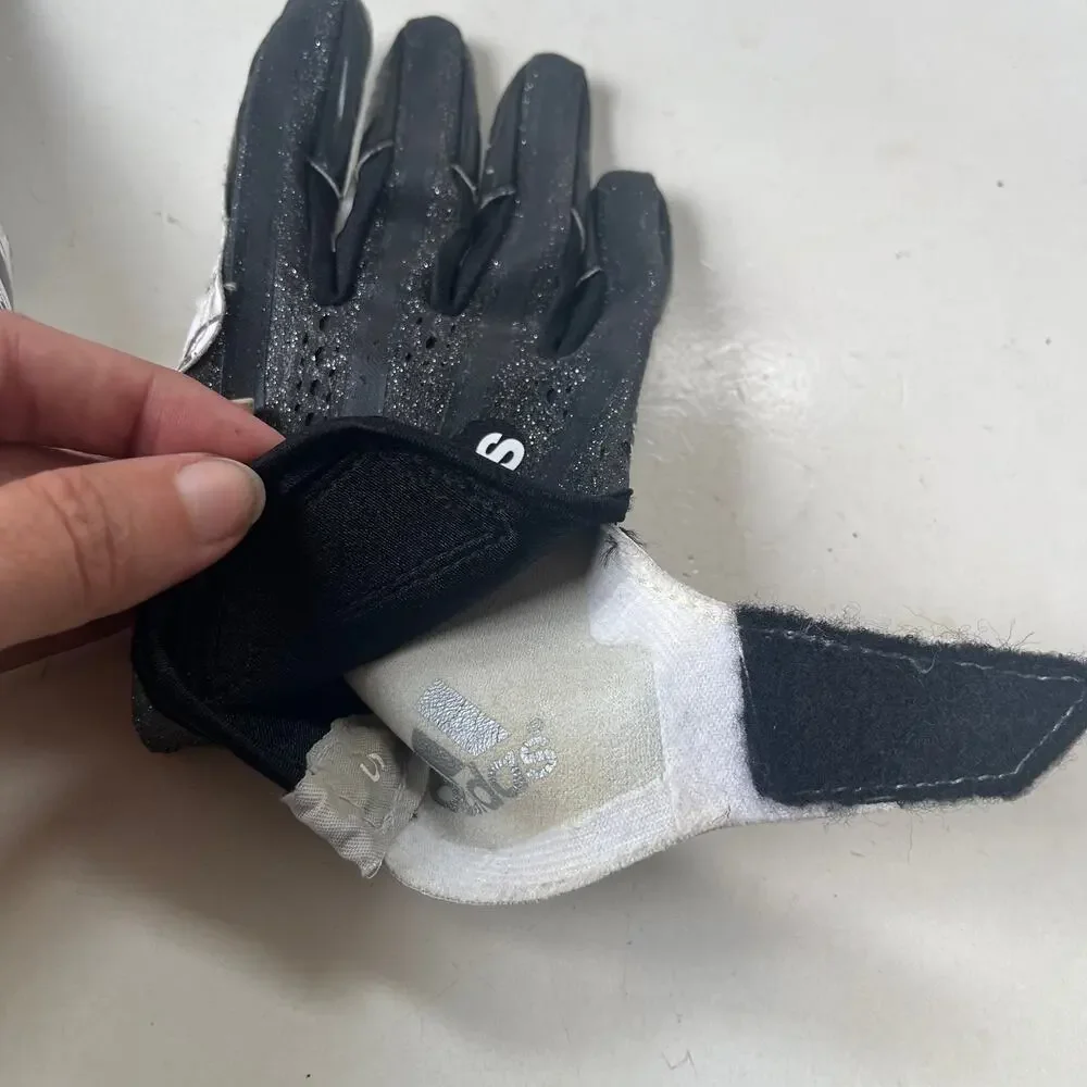 Adidas Adizero 5 Star 7.0 Football Reciever Mens Gloves Sz S Black White Grip